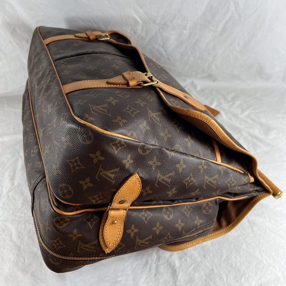 LOUIS VUITTON Sac Chasse Hunting Brown Canvas Monogram Travel Bag M41140 - Picture 11 of 17